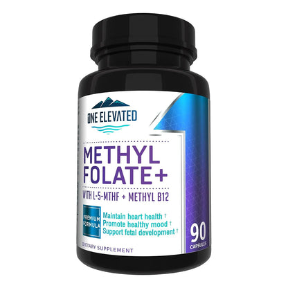 Forte Methyl Folate B12 Niacina B1 B2 B6 Suplemento 3 Meses Máxima Absorción