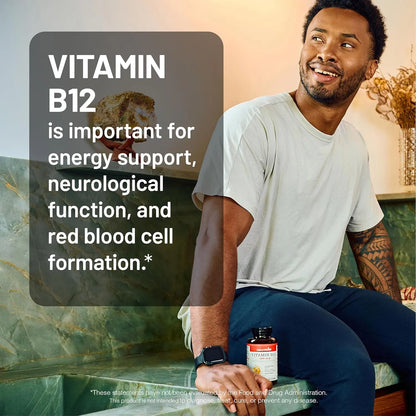 Vitamina B12 5000 Mcg Extra Potente Energia Y Claridad Mental Naturewise