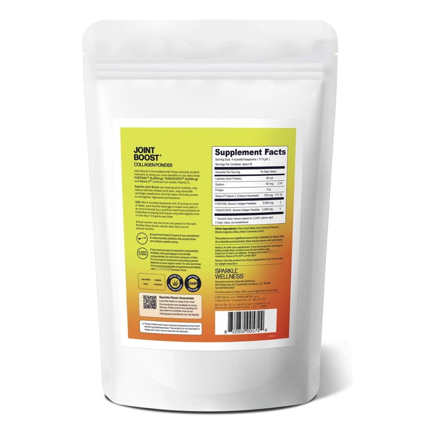 Colageno En Polvo Tropical Con Peptidos Fortigel Y Tendoforte 30 Porciones