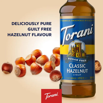Jarabe Sin Azúcar Sabor Avellana Torani 750 Ml Pack X4 Importado
