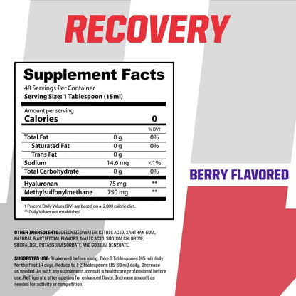 Recovery By Brian Shaw Acido Hialuronico Liquido Oral Ha Msm Proteccion Articular