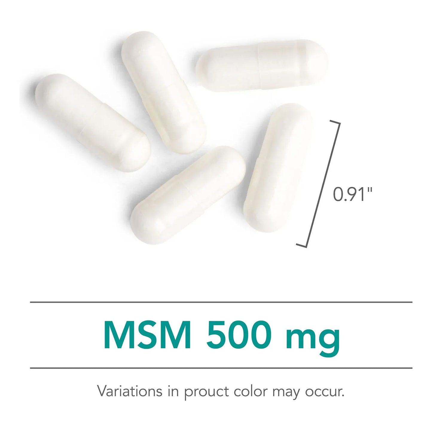 Msm 500 Mg Metilsulfonilmetano Salud Articulaciones 150 Cápsulas Vegetarianas