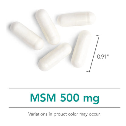 Msm 500 Mg Metilsulfonilmetano Salud Articulaciones 150 Cápsulas Vegetarianas