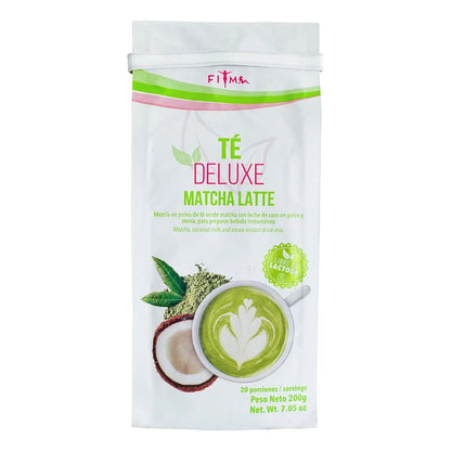 Té Matcha Latte Ceremonial Con Crema De Coco Y Avena En Polvo 20 Porciones Energía Natural