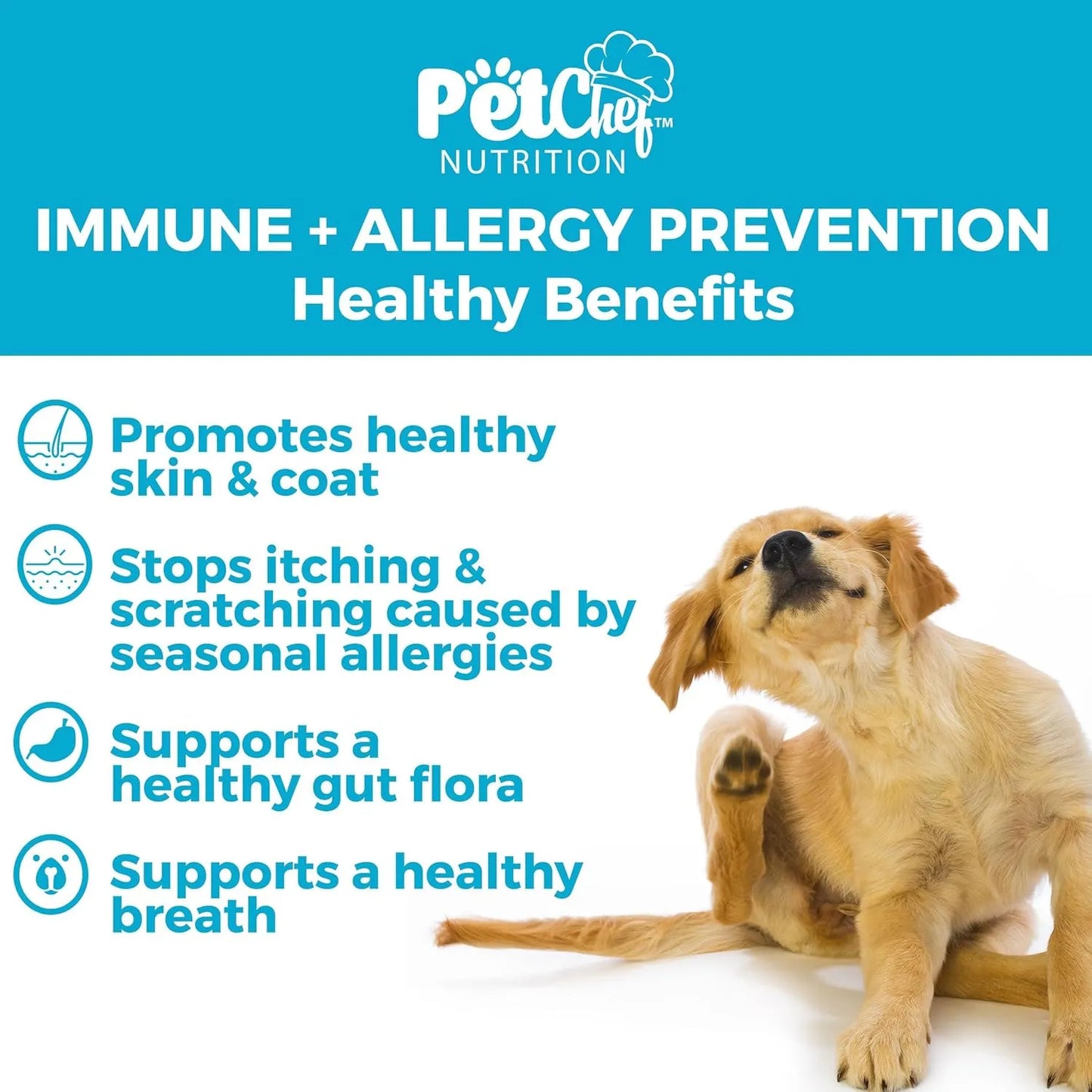 Alivio Picazón Alergias Inmunidad Respiratoria Perro Pet Chef 120 Ml