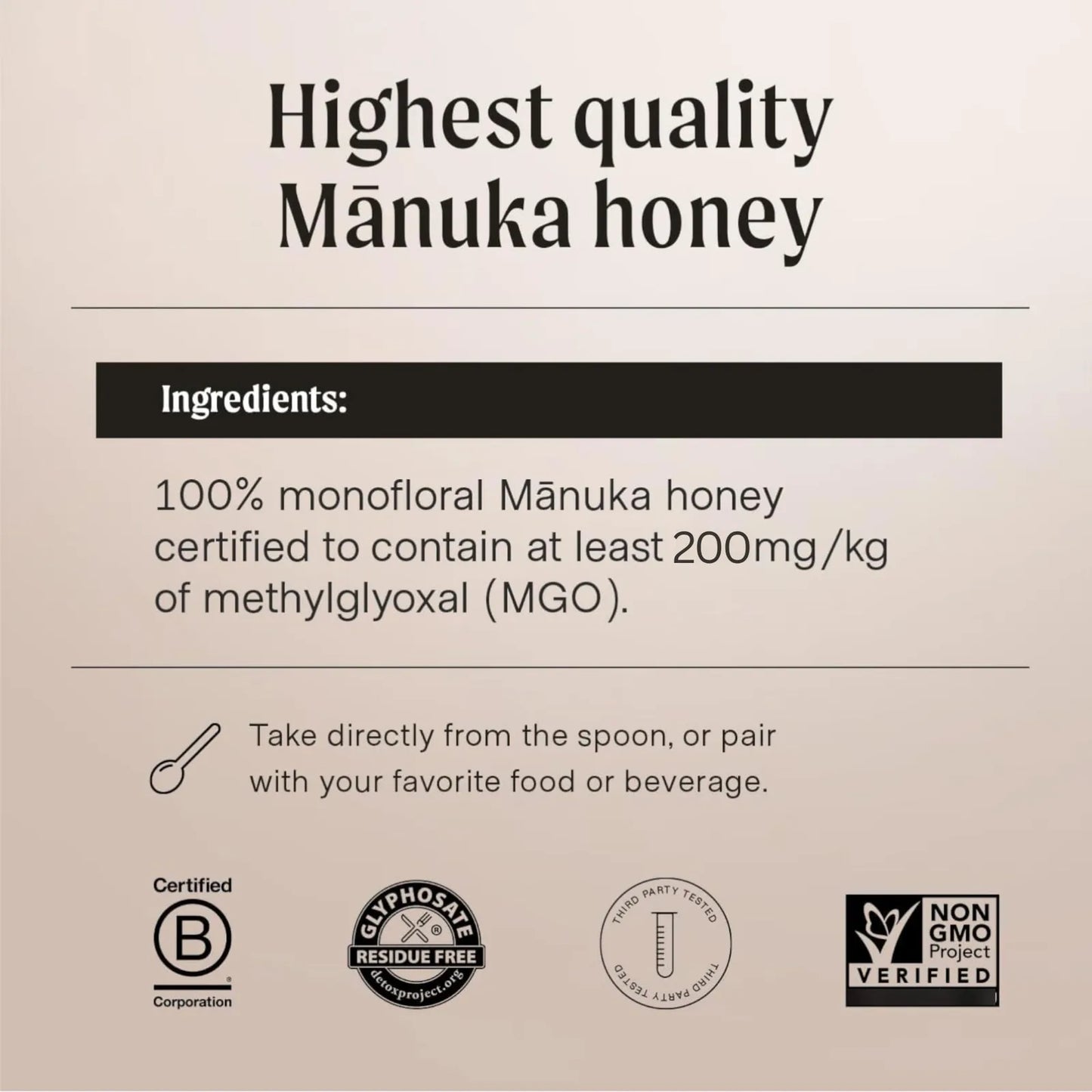 Miel De Manuka Cruda Mgo 200 Nueva Zelanda Rastreable De Colmena A Mano