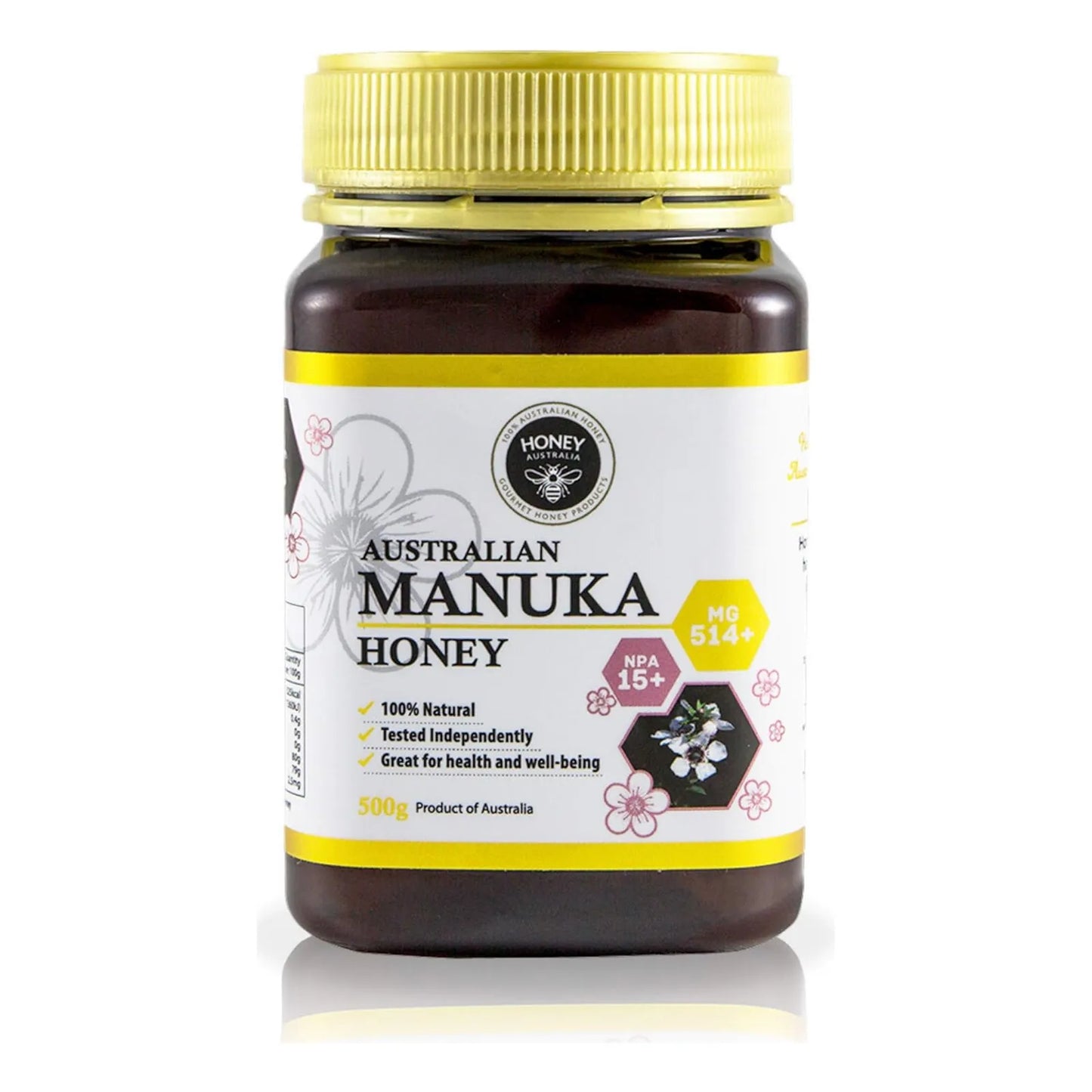 Miel De Manuka Mgo 514 Pura Orgánica Cruda Australiana Refuerzo Inmunitario Y Vitalidad