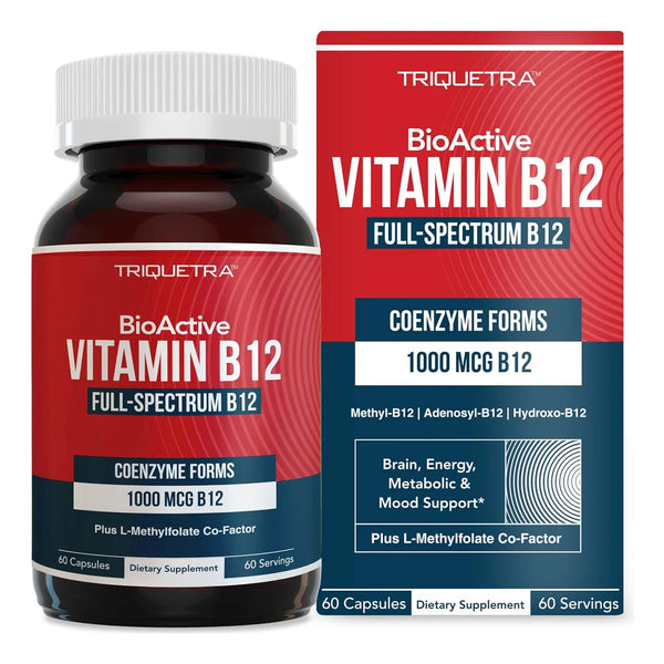 Vitamina B12 1000 Mcg Trifasica Con Metilfolato Energia Y Metabolismo
