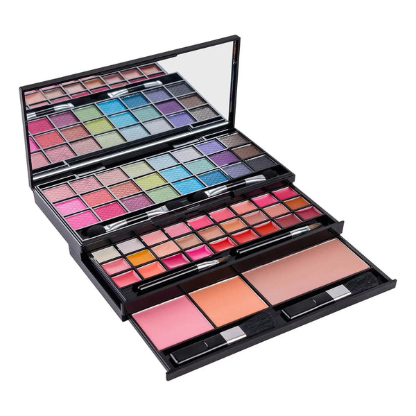 Kit Maquillaje Shany 45 Tonos Espejo Aplicadores Libre Crueldad