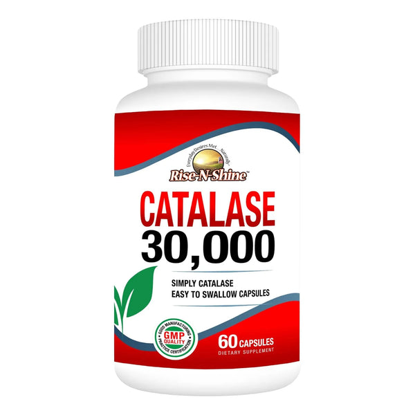 Catalasa 30000 Unidades Enzima Antioxidante Cabello Fuerte 60 Capsulas