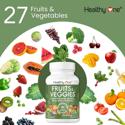 Suplemento 27 Frutas Y Verduras En Capsulas Nutricion Integral Healthy One