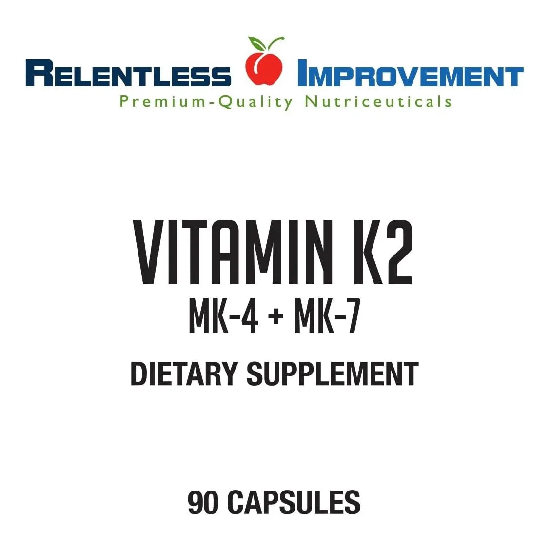 Vitamina K2 Mk4 Y Mk7 Natural Cápsulas Veganas 90 Unidades