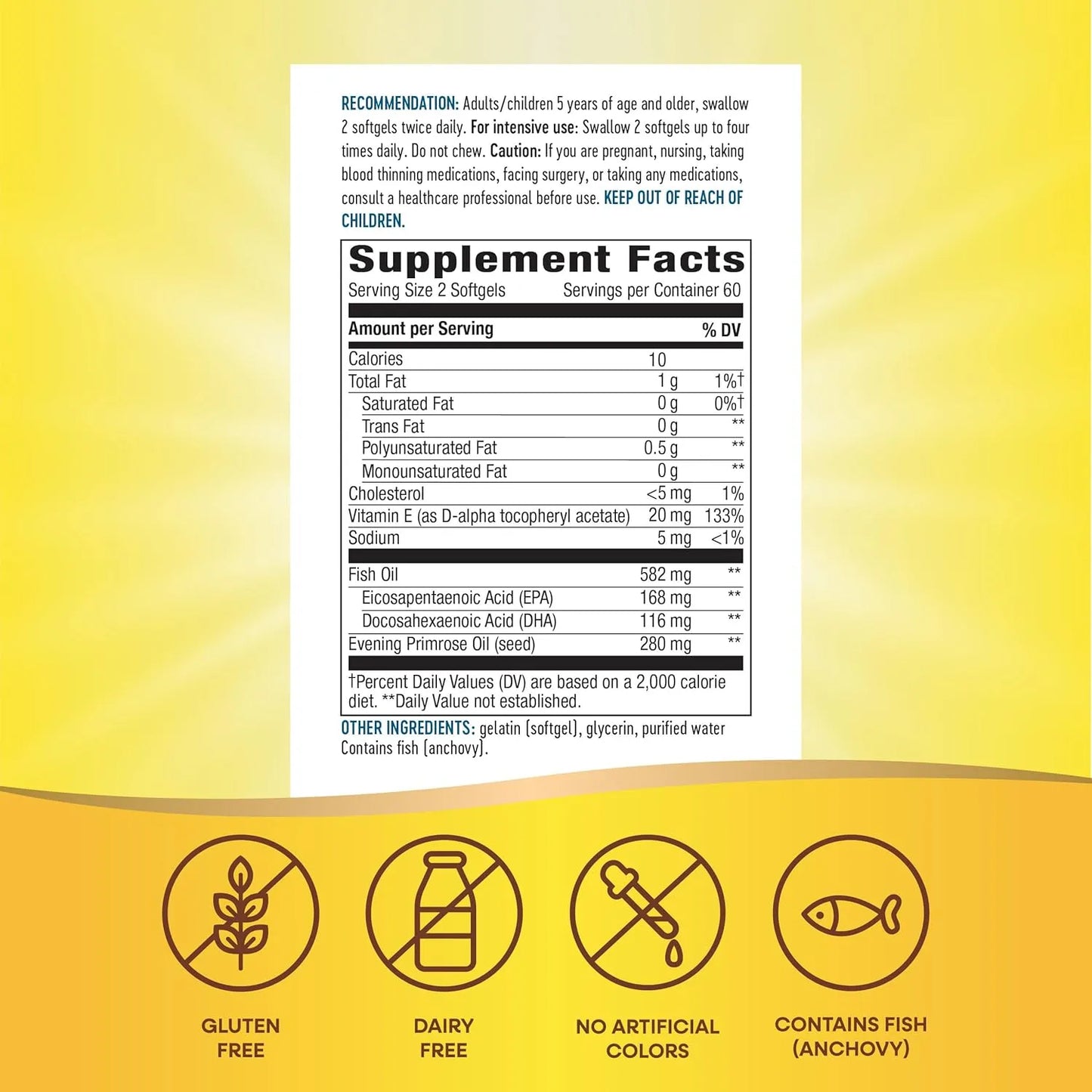 Efa Blend Para Niños Con Vitamina E Apoyo Ocular Y Cerebral 120 Capsulas