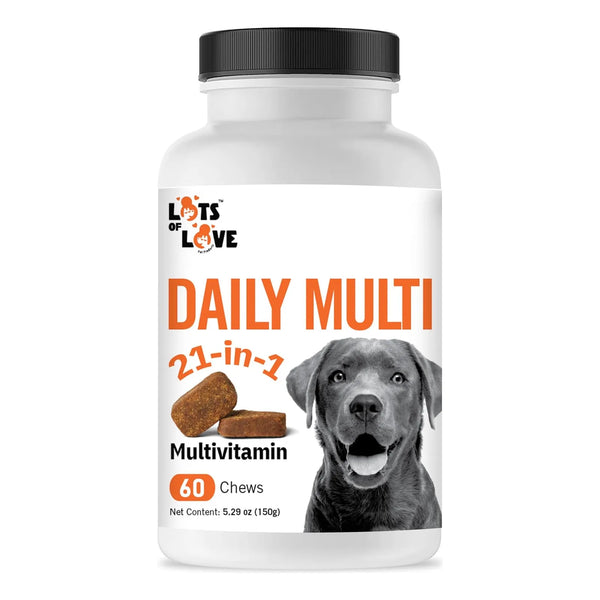 Masticables Multivitamínicos Diarios Para Perros 60 Unidades Salud Y Vitalidad