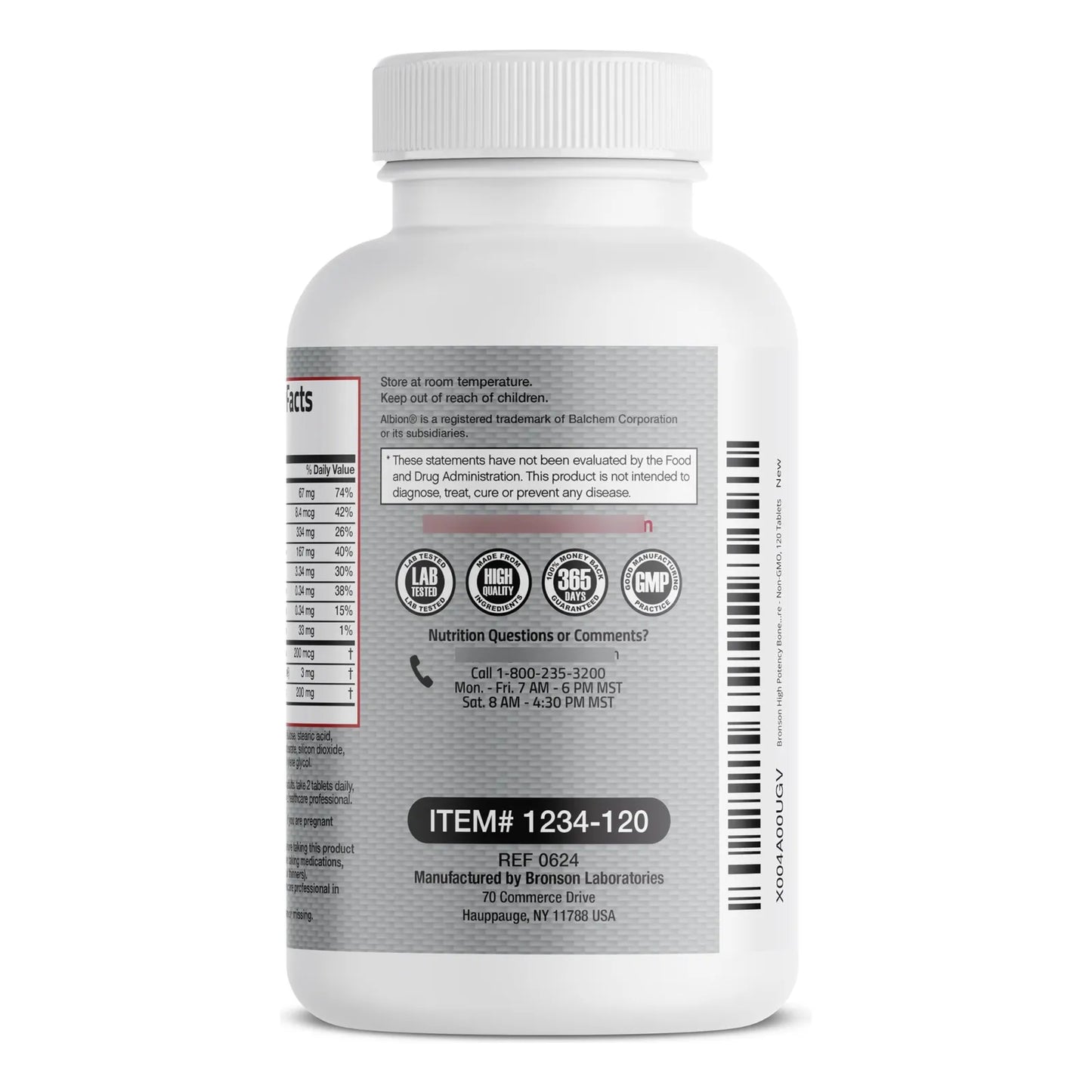 Complejo Salud Osea Vitamina K2 Calcio Magnesio Boro Cissus Quad 120 Tabletas