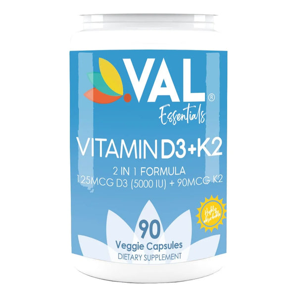 Suplemento De Vitamina K2 Y D3 Alta Potencia 5000 Ui Y 90 Mcg Mk7 90 Cápsulas