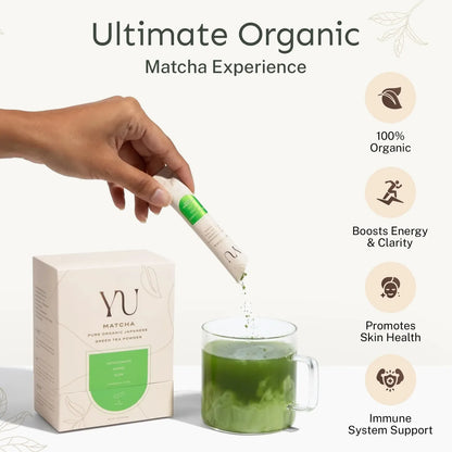 Té Orgánico Matcha En Polvo Grado Ceremonial Primera Cosecha Antioxidantes 50 Bolsas