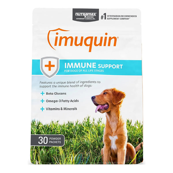 Suplemento Inmunologico Para Perros Con Beta Glucanos Y Omega 3 Nutramax Imuquin 30 Sobres