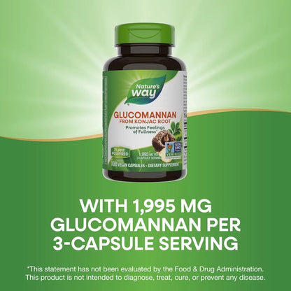 Raiz De Konjac Glucomanano 665 Mg Control De Peso Natural