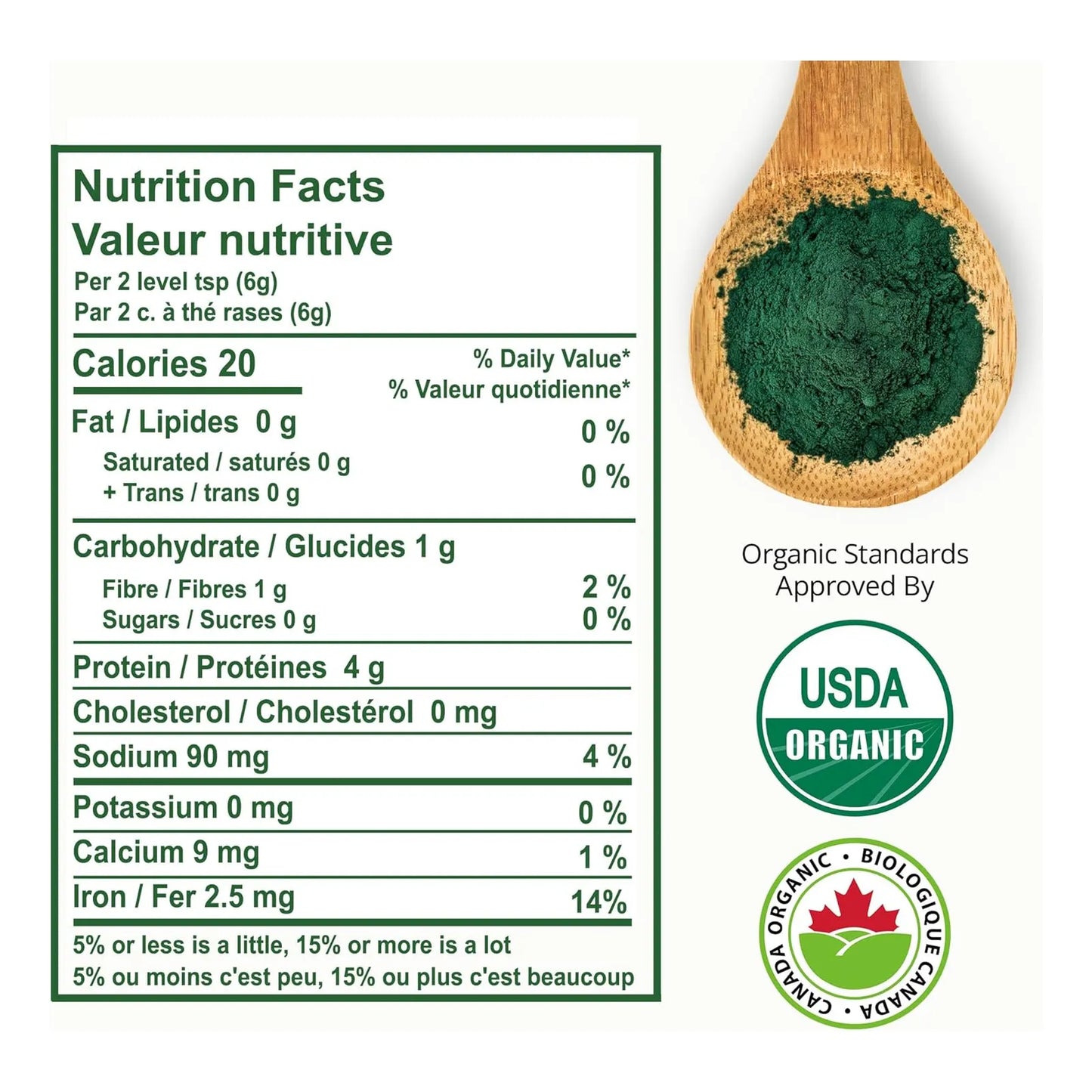 Espirulina Orgánica En Polvo Rico En Proteínas Para Salud Ocular Y Piel