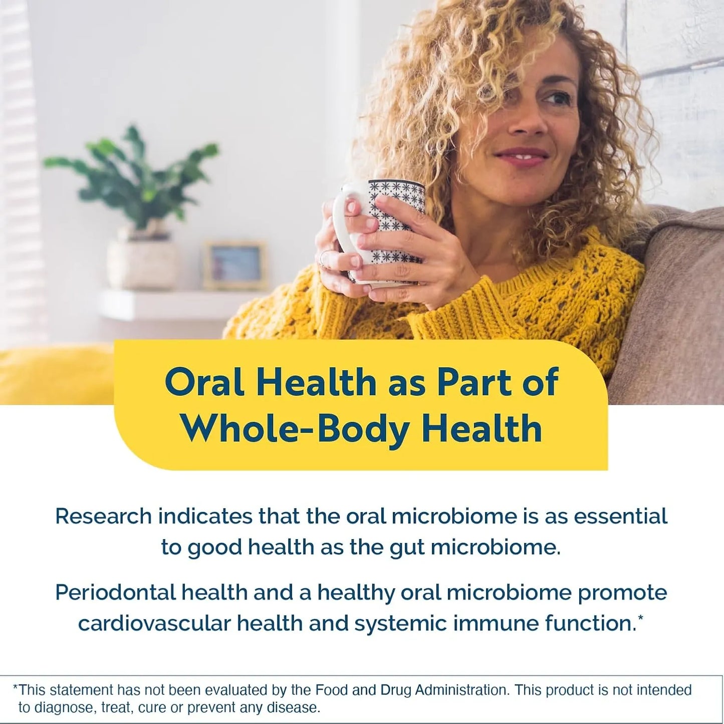 Tabletas Salud Oral Combaten Mal Aliento Probióticos Enzimas 60 Unidades