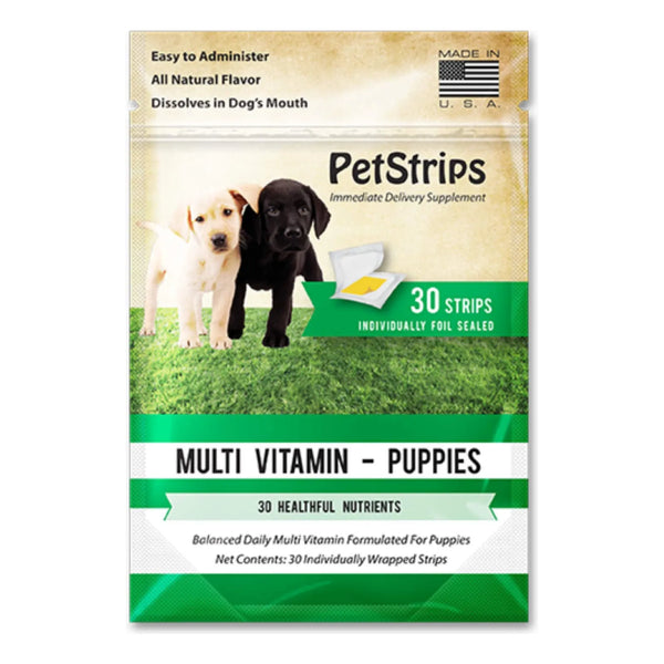 Multivitamina Para Cachorros En Tiras De Acción Rápida 30 Unidades Importado Eeuu