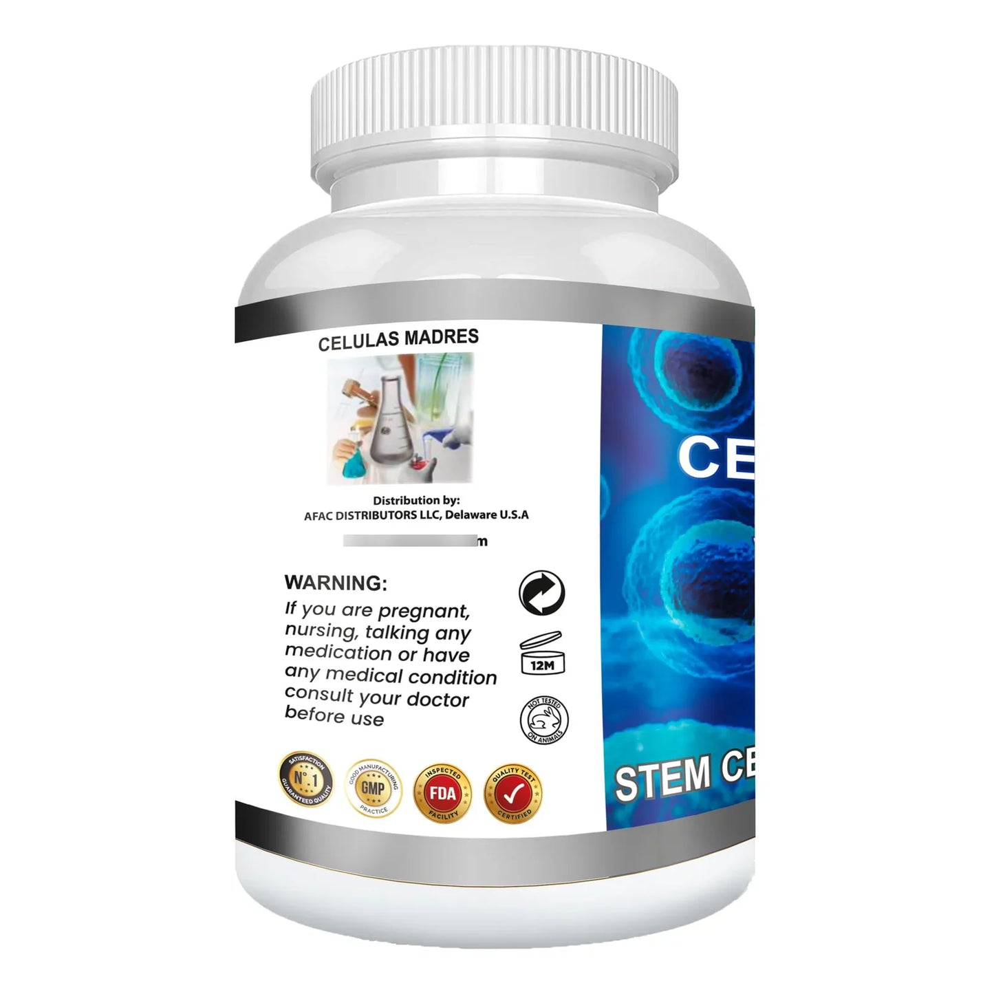 Capsulas Algas Verde Azul Antienvejecimiento 4 Celulas Madres 240 Unidades