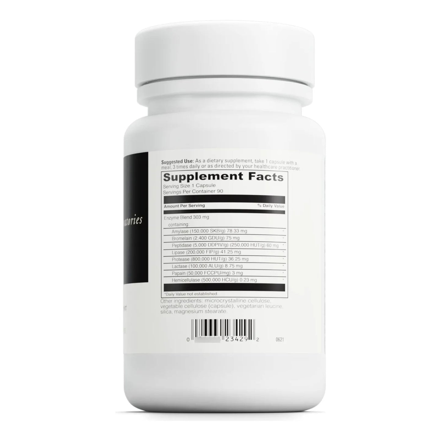 Capsulas Digenzyme 90 Unidades Suplemento Digestivo Sin Gluten Vegetariano