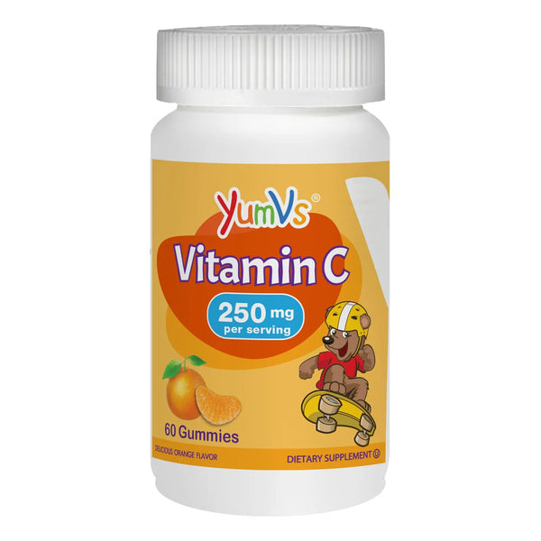 Yummy Jaleas De Vitamina C Naranja 60 Gomitas Masticables Para Niños