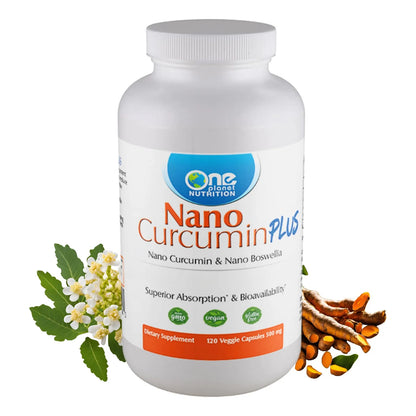 Nano Curcumina Plus 500 Mg Con Boswellia 120 Cápsulas Veganas Alta Absorción