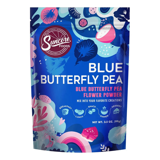 Polvo Premium De Flor De Mariposa Colorante Natural Base Veg Suncore 3.5 Onzas