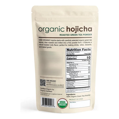 Polvo De Té Verde Tostado Hojicha Orgánico 125g Bebida Antioxidante
