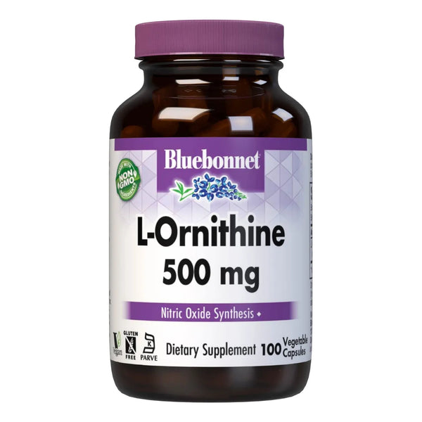 L Ornitina 500 Mg Aminoacido Libre Para Metabolismo Saludable 100 Capsulas Veganas