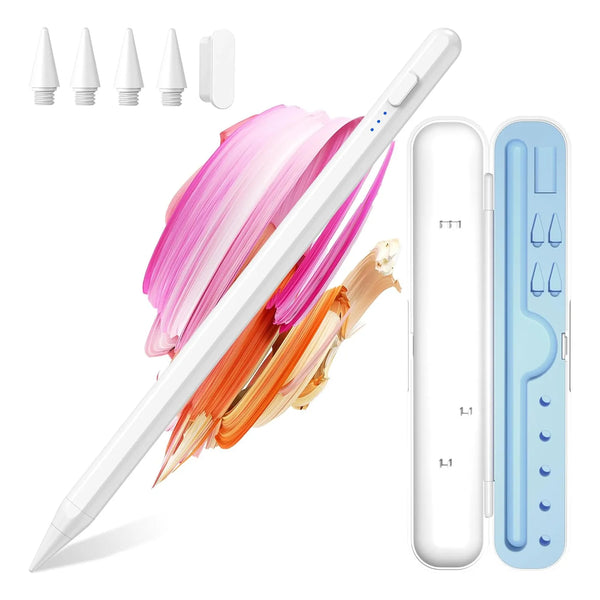 Lápiz Óptico Para iPad Carga Rápida Compatible Con Modelos 2018 2024 Incluye Estuche Y Puntas De Repuesto