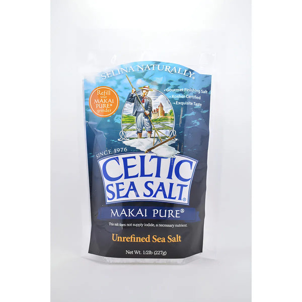 Celtic Sea Salt Makai Sal De Mar Pura Gourmet 8 Onzas Baja En Sodio Y Rica En Minerales