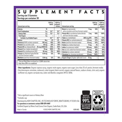 Gomitas Multivitamínicas Prenatales 71 Menos Azúcar Con Metilfolato Y D3