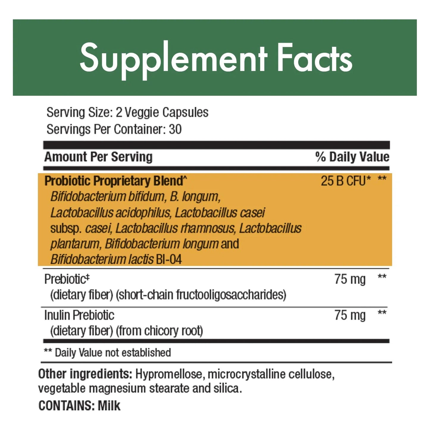 PurBiotic Ultra 25 Billones De CFU Probiótico Para Salud Digestiva E Inmune 60 Cápsulas