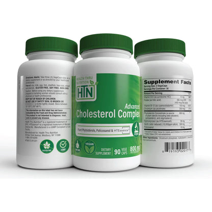 Complejo Avanzado De Colesterol Apoyo Salud Cardíaca Y Metabolismo 90 Cápsulas Vegano