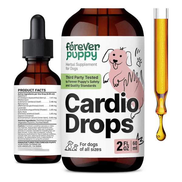 Gotas Cardiovasculares Para Perros Con Extracto De Espino Y Agripalma 2 Onzas