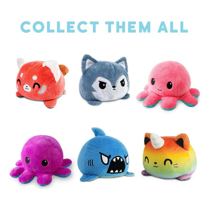 Peluche Pulpo Reversible Lunares Y Brillo TeeTurtle Original