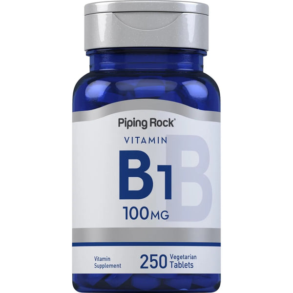 Vitamina B1 100 Mg 250 Tabletas Suplemento De Tiamina Energía Y Vitalidad