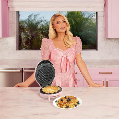 Máquina Para Hacer Gofres De Corazón, Produce 5 Mini Gofres