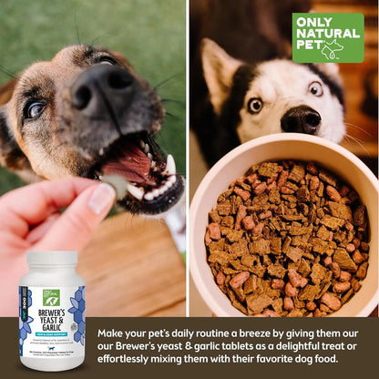 Masticables Naturales De Levadura Y Ajo Para Perros Protección Natural Contra Pulgas Y Garrapatas
