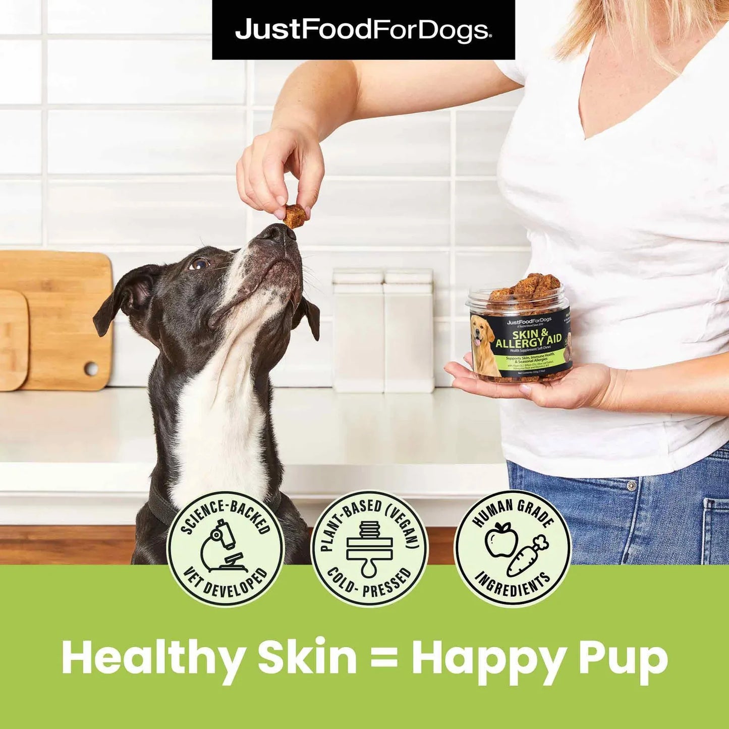 Masticables Suaves Para Perros Cuidado Piel Alergias Alivio 45 Unidades