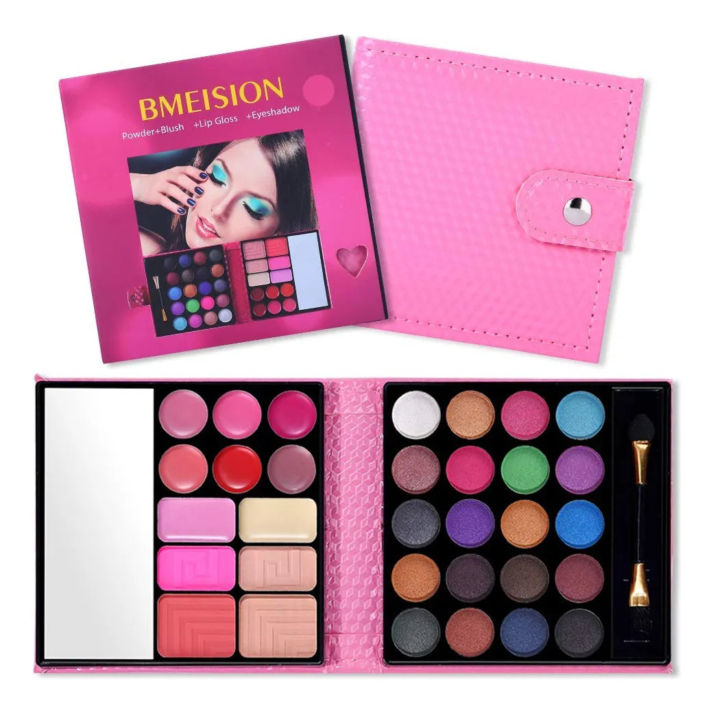 Kit Maquillaje Profesional 20 Sombras 6 Brillos Todo En Uno