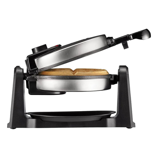 Maquina Para Hacer Gofres Belga Giratoria Chefman Con Placas Antiadherentes