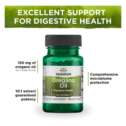 Extracto De Aceite De Orégano 10 1 Salud Digestiva Y Respiratoria 120 Cápsulas