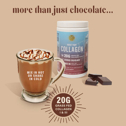 Péptidos De Chocolate En Polvo Colágeno Hidrolizado Tipo 1 Y 3 Cabello Piel Uñas Huesos