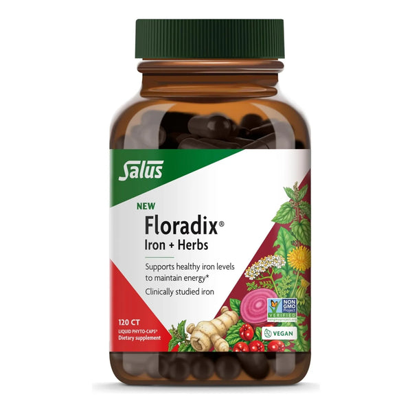 Floradix Hierro Y Hierbas 120 Capsulas Suplemento Energético Vegano