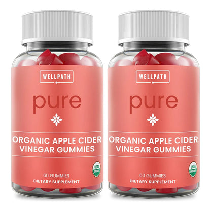 Gomitas Orgánicas De Vinagre De Sidra De Manzana Con Madre WellPath Pure ACV 120 Unidades